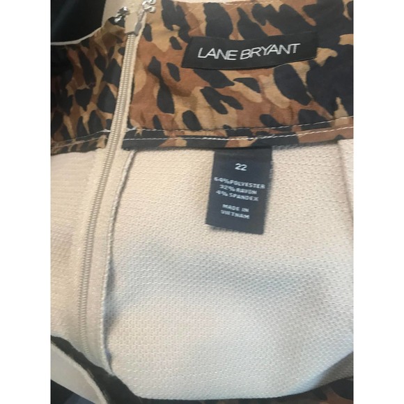 Lane Bryant Women's Straight Pencil Light Brown Skirt, Size 22 - Picture 6 of 6